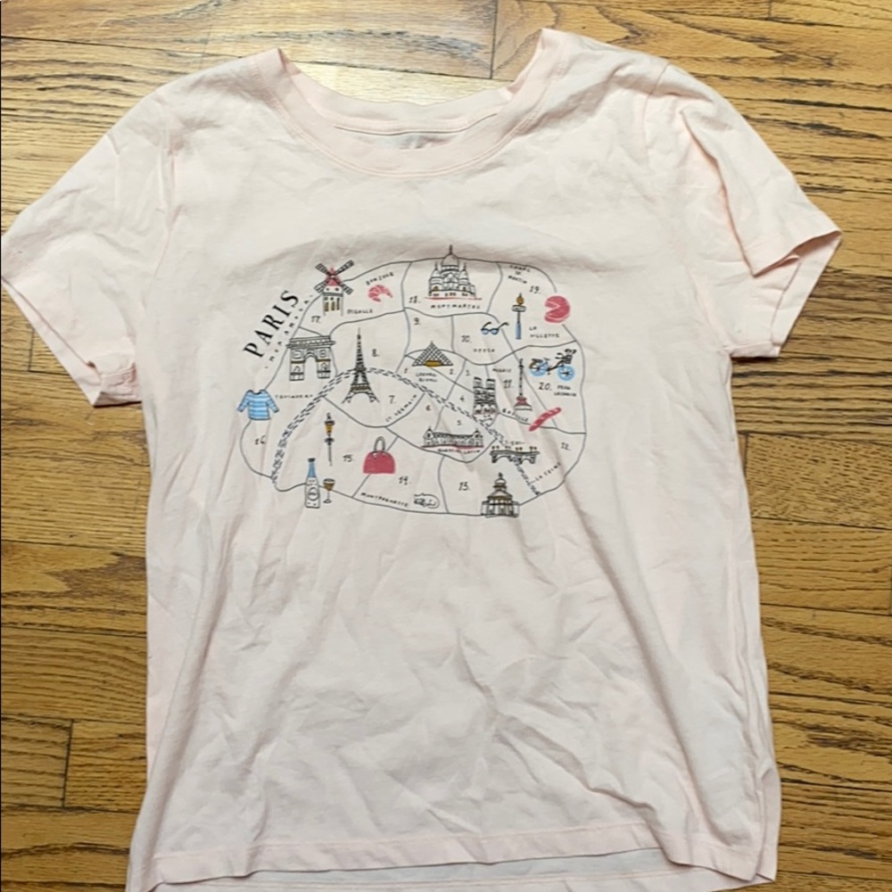 pink paris shirt, never worn!!